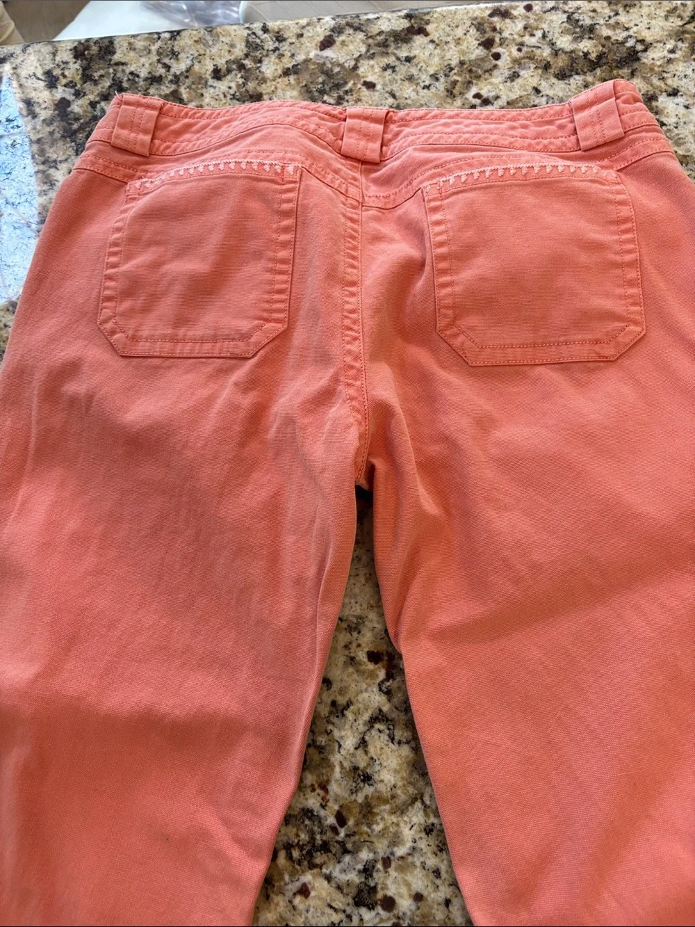 Sundance Coral Button-Front Crop Pants